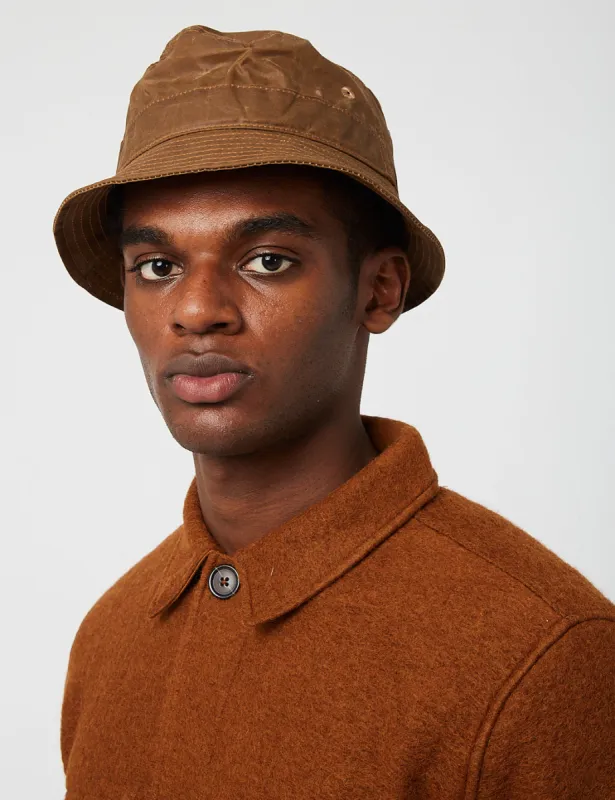 Universal Works Bucket Hat (Tek Wax) - Sand Brown sold by Article London