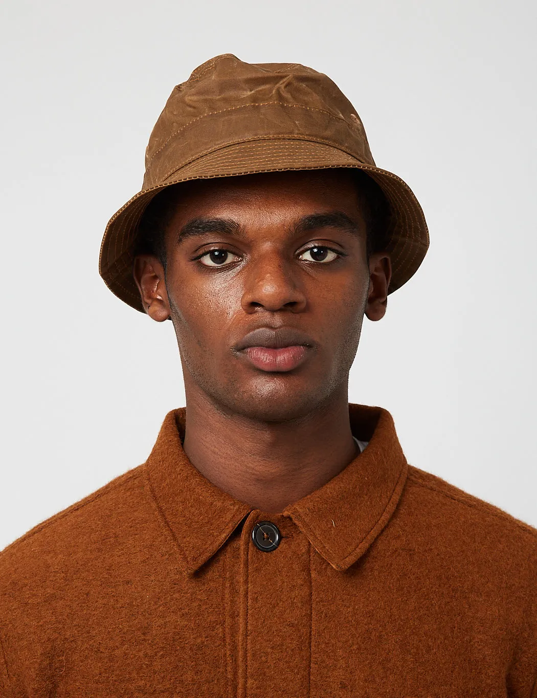 Universal Works Bucket Hat (Tek Wax) - Sand Brown sold by Article London product image thumbnail 3