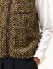 Universal Works Zip Gilet (Geometric Fleece) - Brown sold by Article London