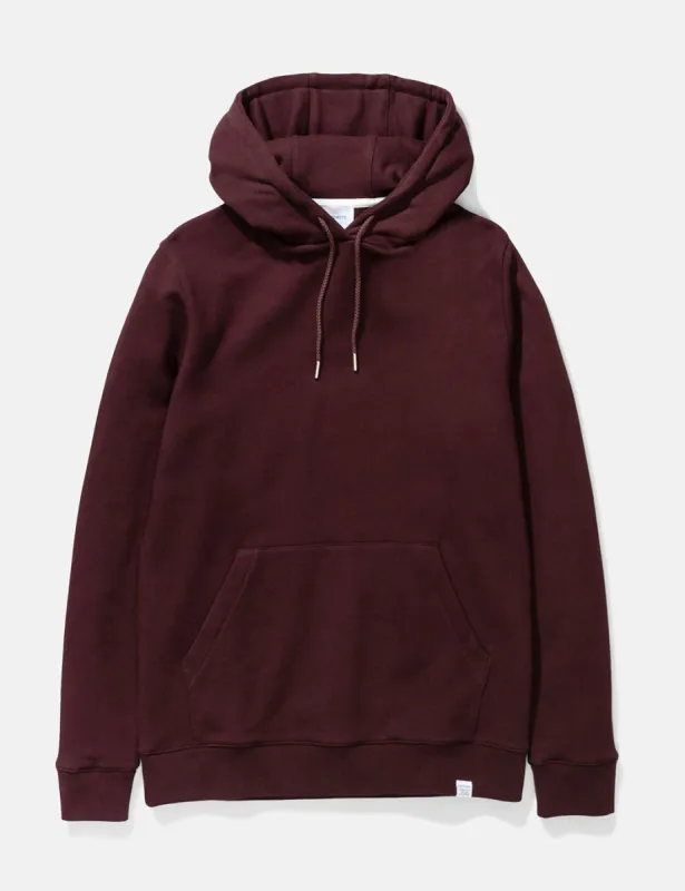 Norse Projects Vagn Classic Hooded Sweatshirt - Eggplant Brown sold by Article London