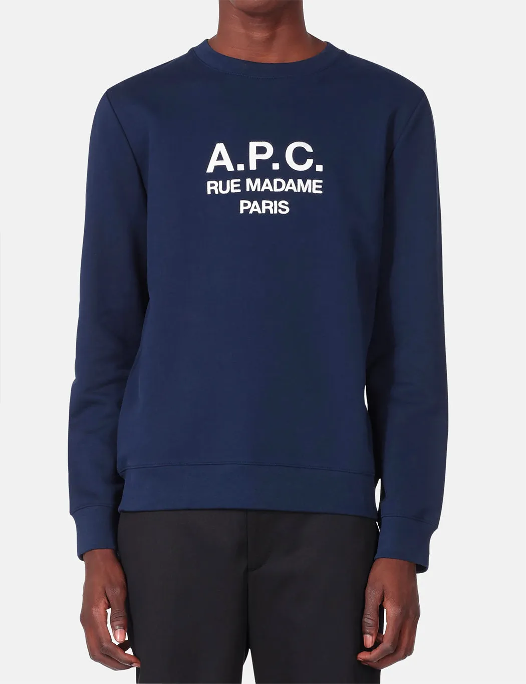 A.P.C. Rufus Sweatshirt (Embroidered Logo) - Marine/Dark Navy sold by Article London product image thumbnail 3