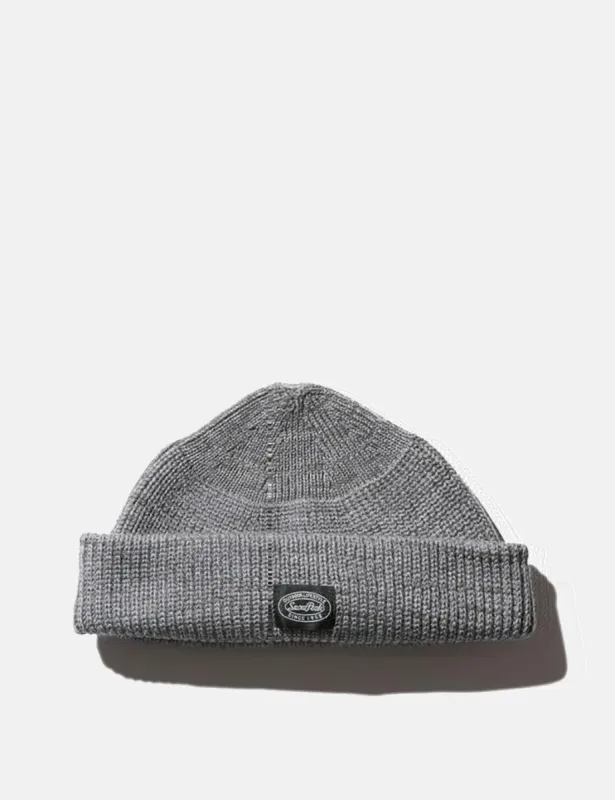 Snow Peak WG Stretch Knit Beanie Hat - Medium Grey sold by Article London