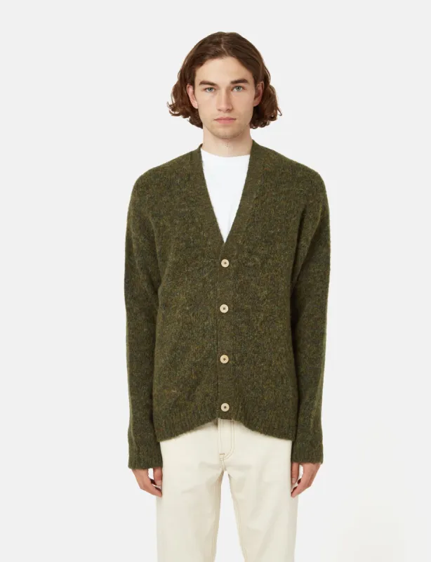 Folk Signal Cardigan - Olive Green sold by Article London