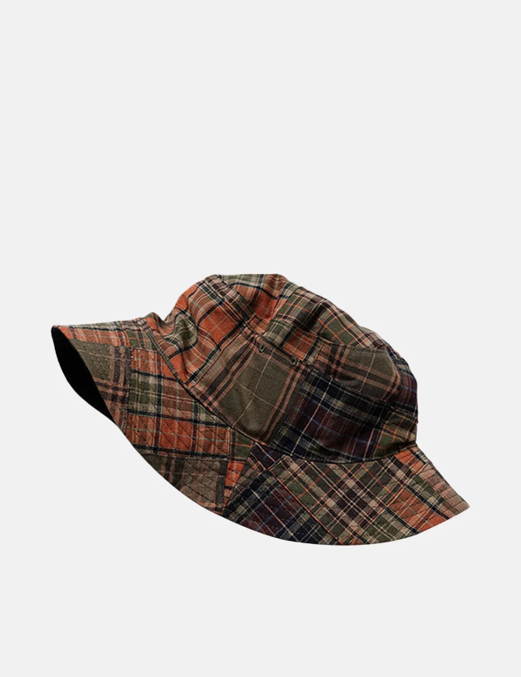 Frizmworks Reversible Patchwork Bucket Hat - Brown sold by Article London product image thumbnail 2