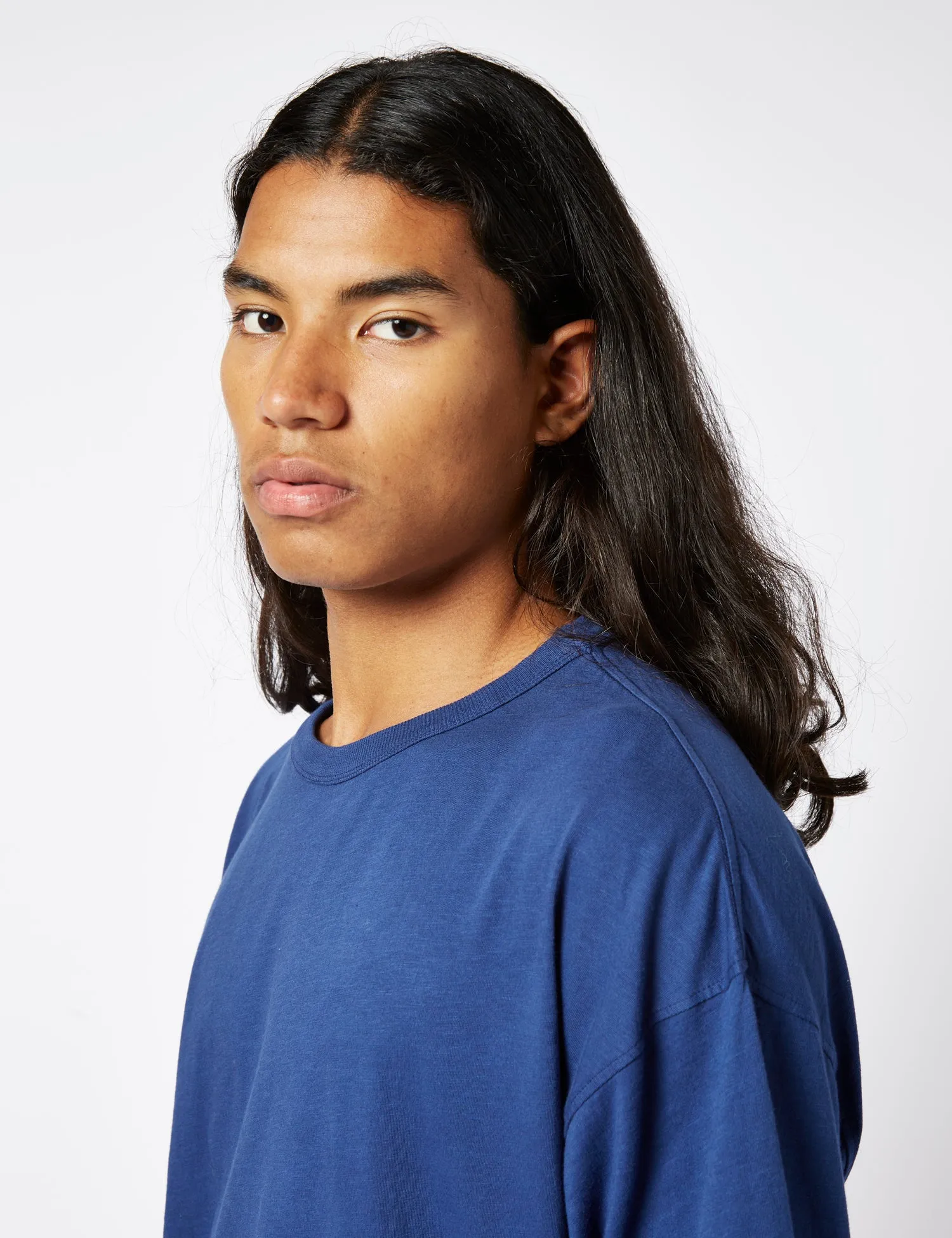 YMC Triple T-Shirt - Blue sold by Article London product image thumbnail 2