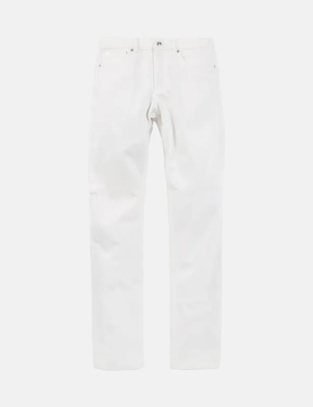 A.P.C. Petit Standard Jeans (Slim Straight) - White sold by Article London