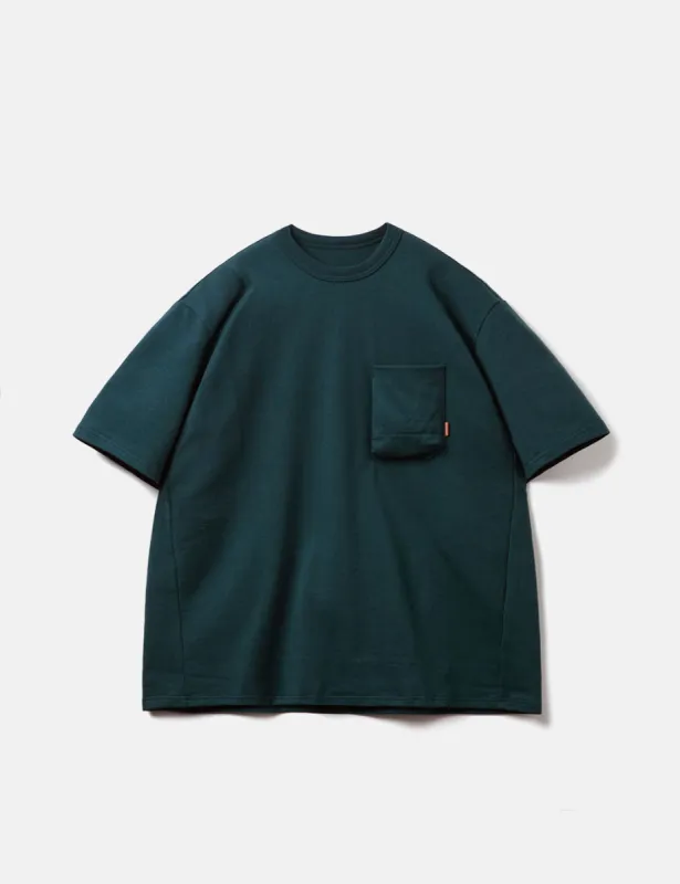 GOOPiMADE “TYPE-X” 3D Pocket T-Shirt - Turquoise Green sold by Article London