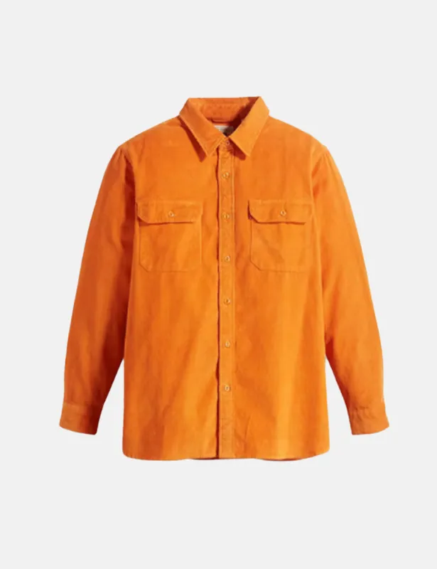 Levis Jackson Worker Shirt - Desert Sun Orange sold by Article London