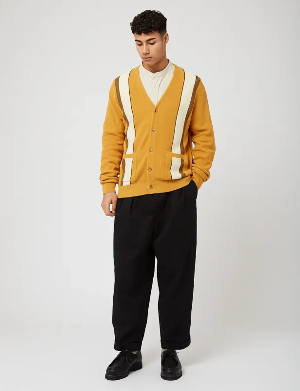 Beams Plus 2 Pleat Twill Trousers - Black sold by Article London