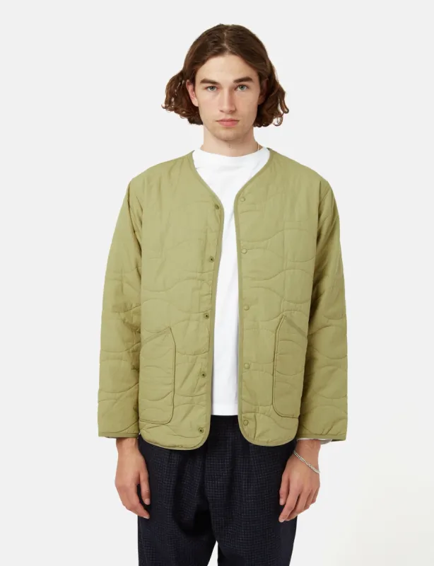 Universal Works Liner Jacket - Olive Green sold by Article London