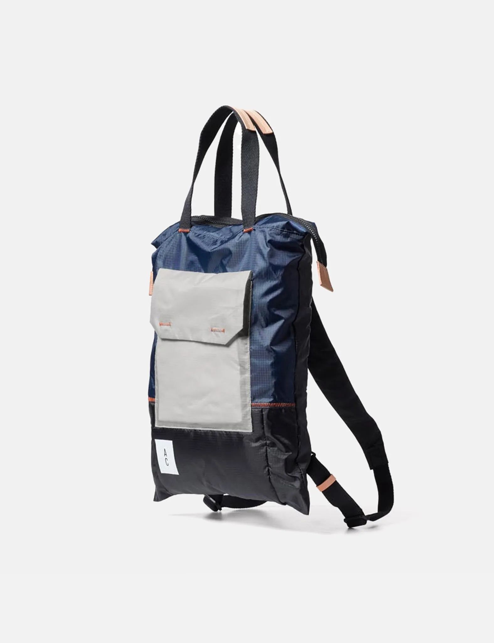 Ally Capellino Harry Padded Backpack - Navy Blue/Grey sold by Article London product image thumbnail 2