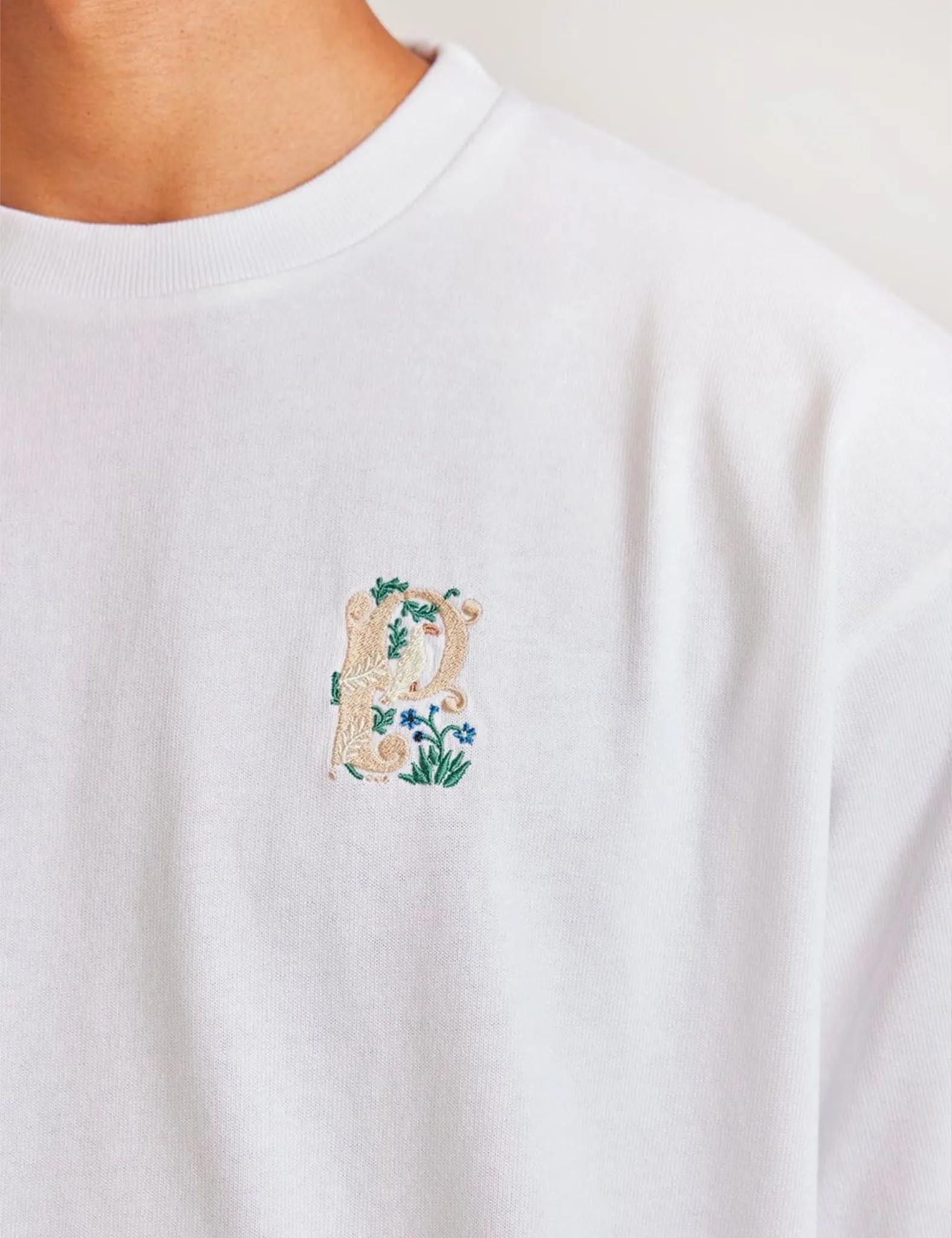 Percival x Sophy Hollington P T-Shirt - White sold by Article London product image thumbnail 4
