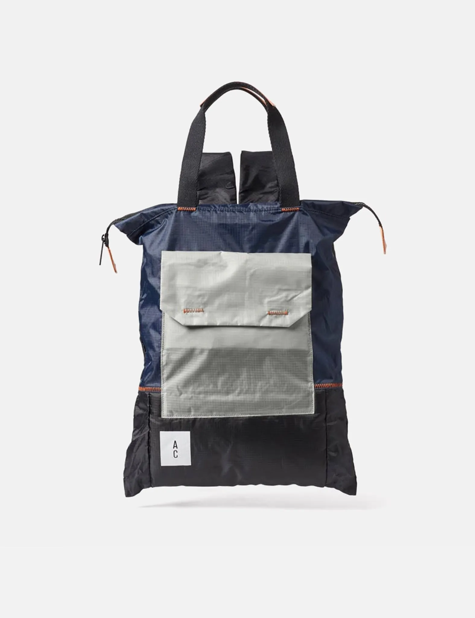 Ally Capellino Harry Padded Backpack - Navy Blue/Grey sold by Article London