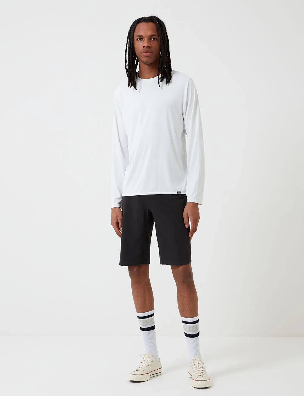 Patagonia Capilene Cool Daily Long-Sleeved Running T-Shirt - White sold by Article London product image thumbnail 5