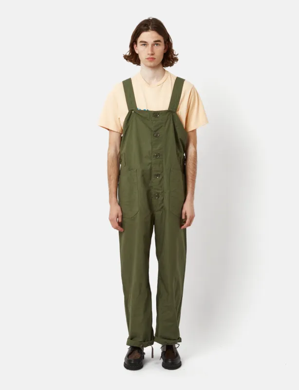 Engineered Garments Ripstop Overalls (Relaxed) - Olive Green sold by Article London