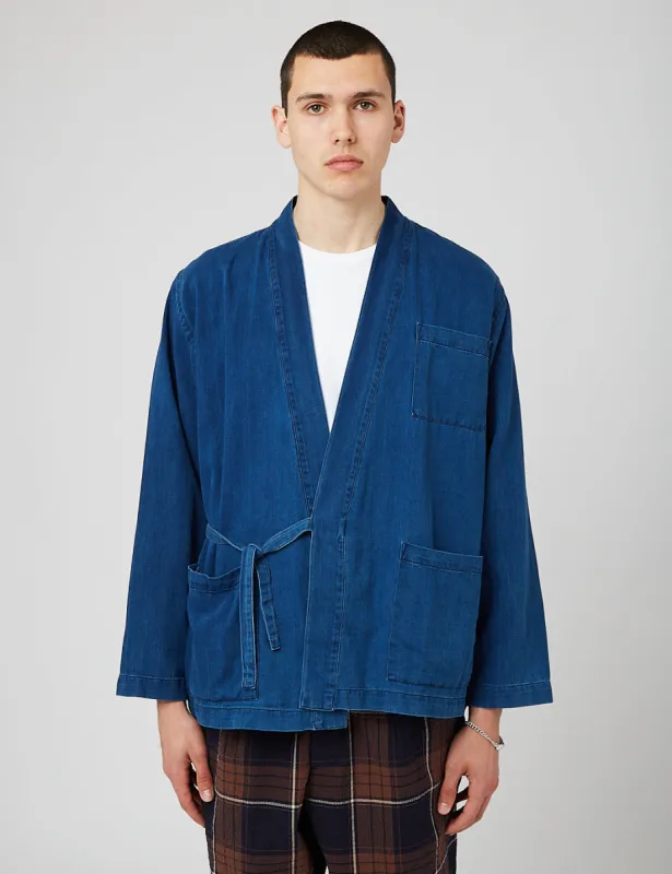 Universal Works Kyoto Work Jacket - Washed Indigo sold by Article London