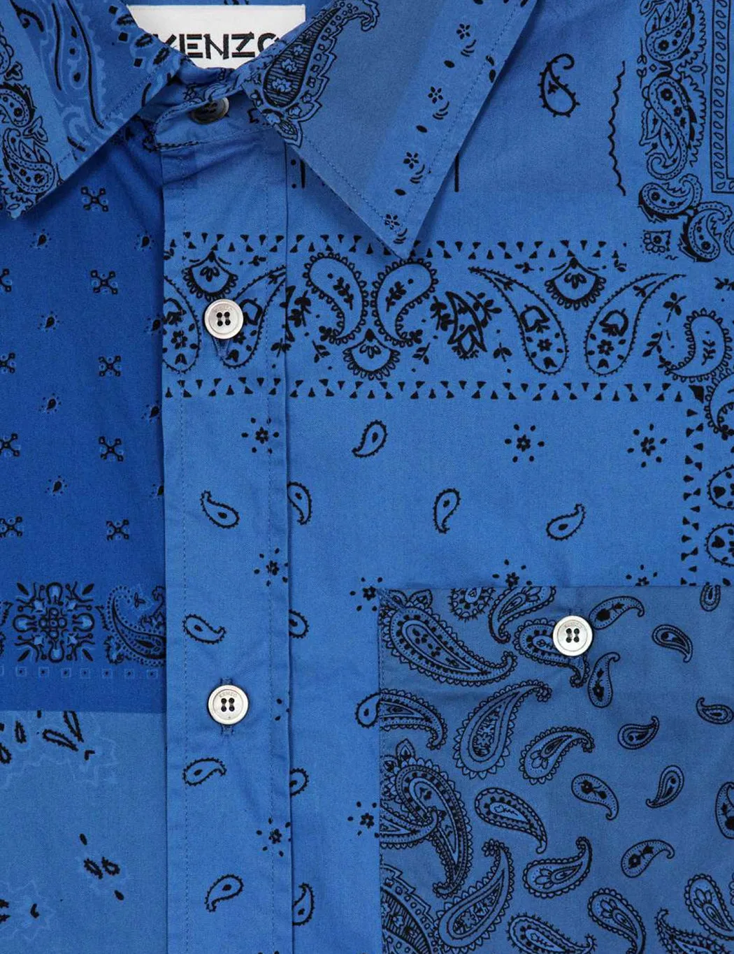 Kenzo Printed Casual Long Sleeve Shirt - Royal Blue sold by Article London product image thumbnail 2