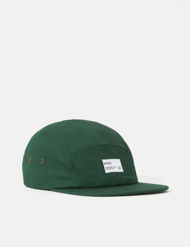Bhode 5-Panel Cap (Cotton Twill) - Forest Green sold by Article London