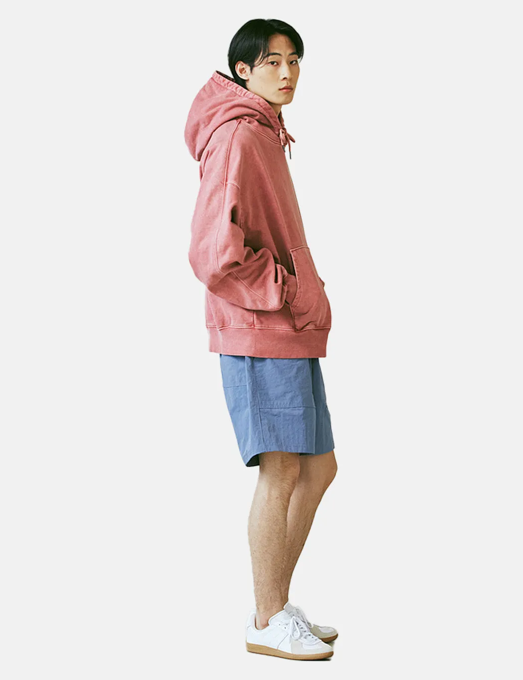 Frizmworks OG Pigment Dyed Hooded Sweatshirt - Pink sold by Article London product image thumbnail 3