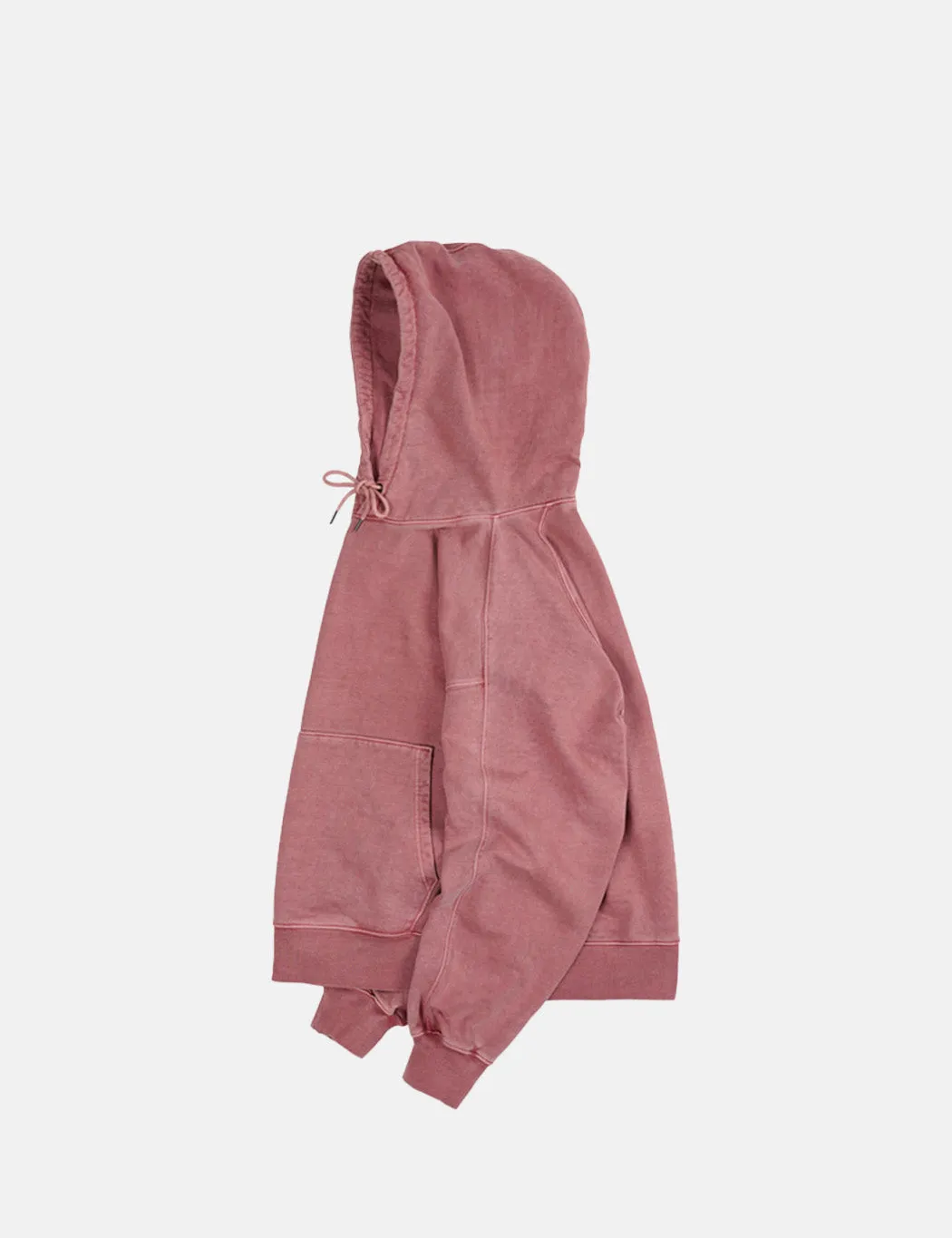 Frizmworks OG Pigment Dyed Hooded Sweatshirt - Pink sold by Article London product image thumbnail 5