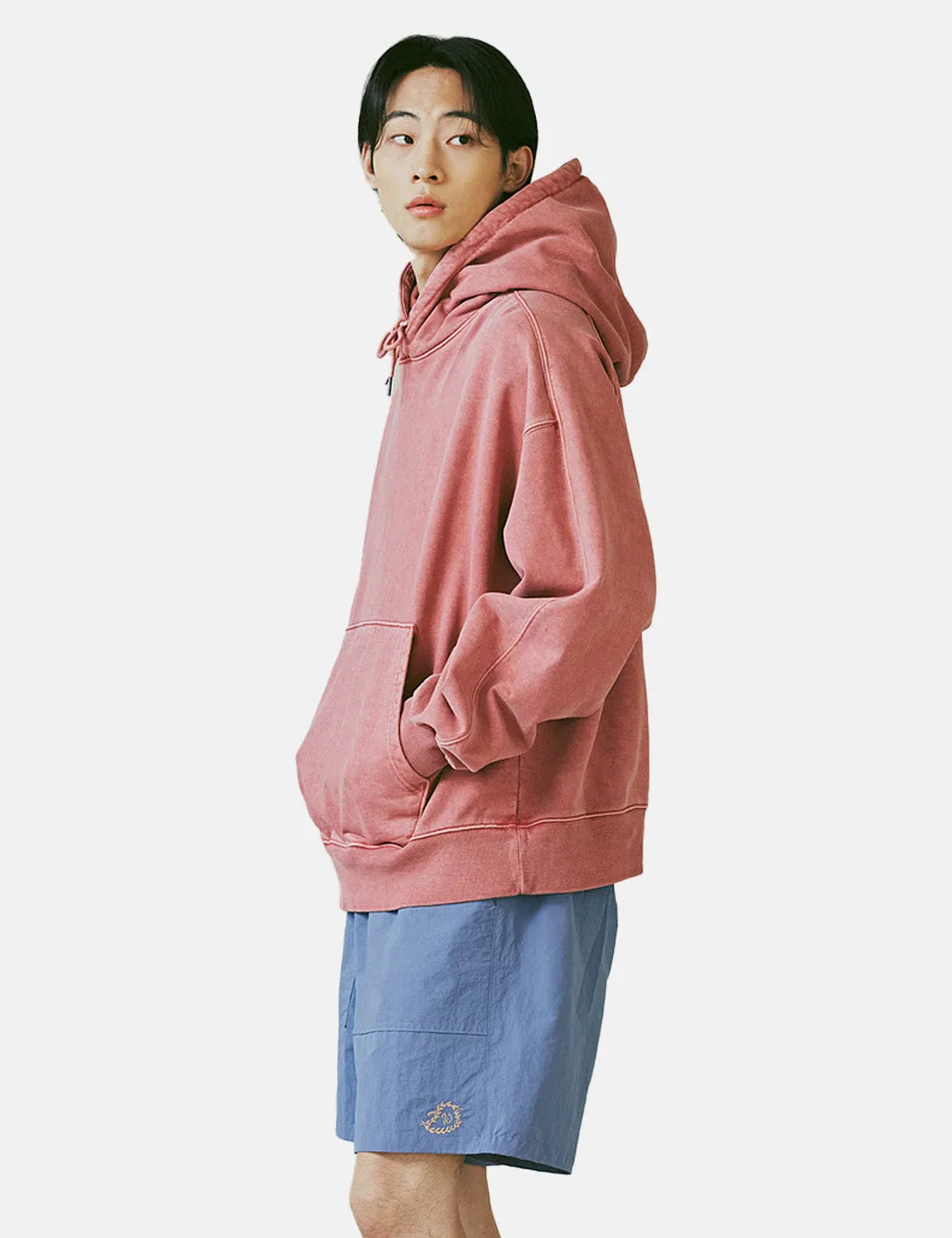 Frizmworks OG Pigment Dyed Hooded Sweatshirt - Pink sold by Article London