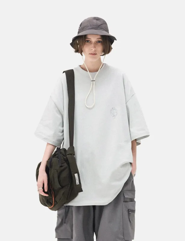GOOPiMADE "R301-TG" Geometry Graphic T-Shirt - Ash White sold by Article London