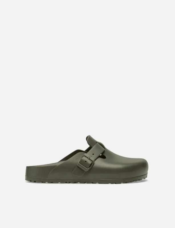 Birkenstock Women's Boston Clogs EVA (Narrow) - Khaki sold by Article London
