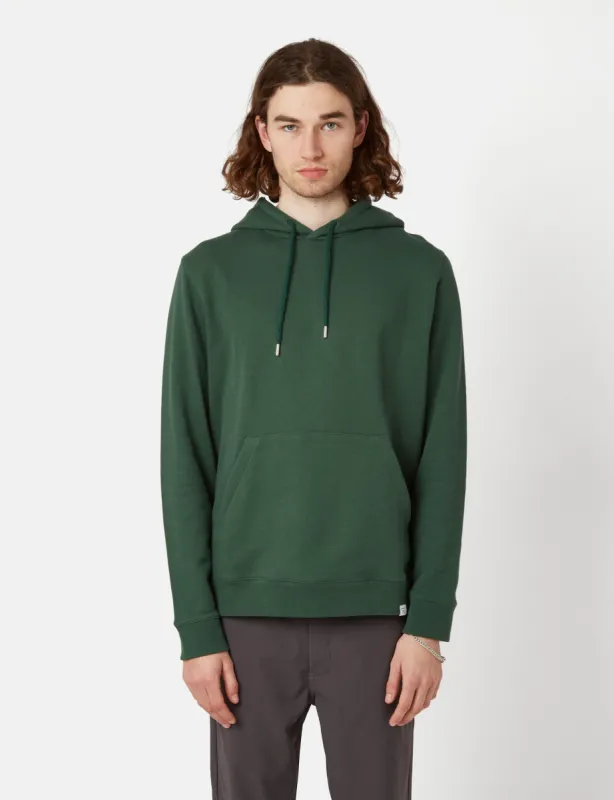 Norse Projects Vagn Hooded Sweatshirt - Dartmouth Green sold by Article London