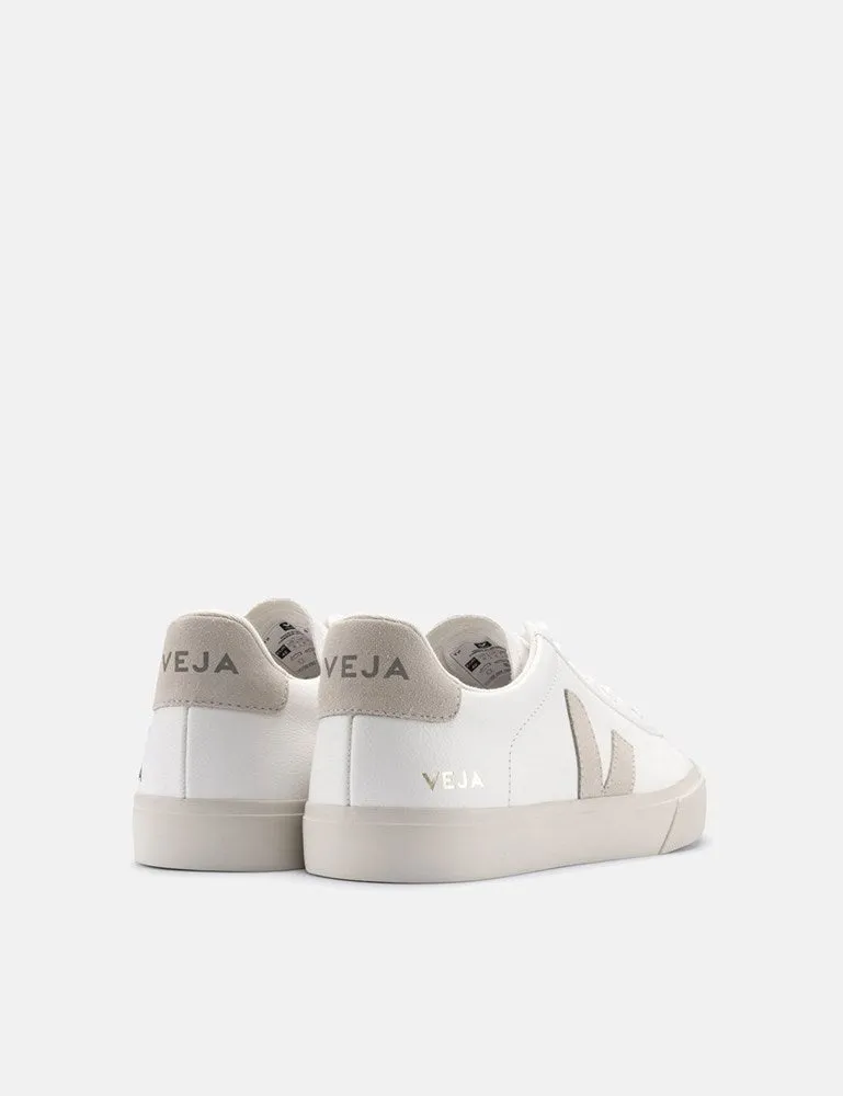 Womens Veja Campo (Chrome Free) Trainers - Extra White/Natural Suede sold by Article London product image thumbnail 4
