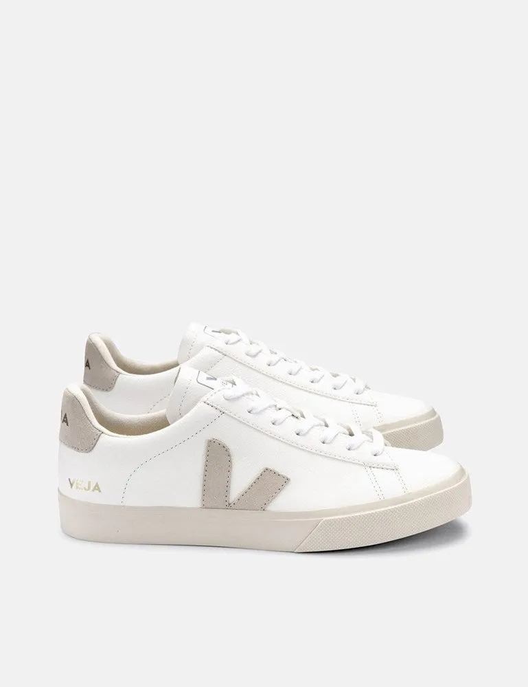 Womens Veja Campo (Chrome Free) Trainers - Extra White/Natural Suede sold by Article London product image thumbnail 2