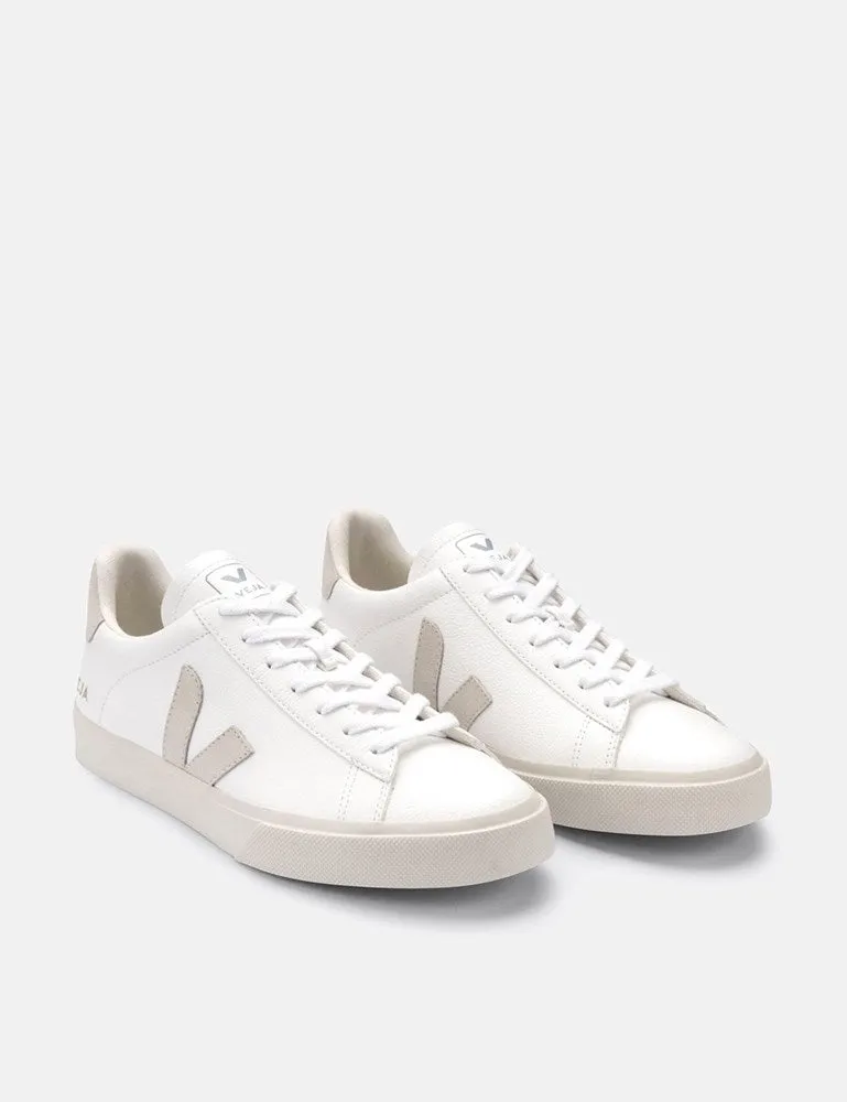 Womens Veja Campo (Chrome Free) Trainers - Extra White/Natural Suede sold by Article London product image thumbnail 3