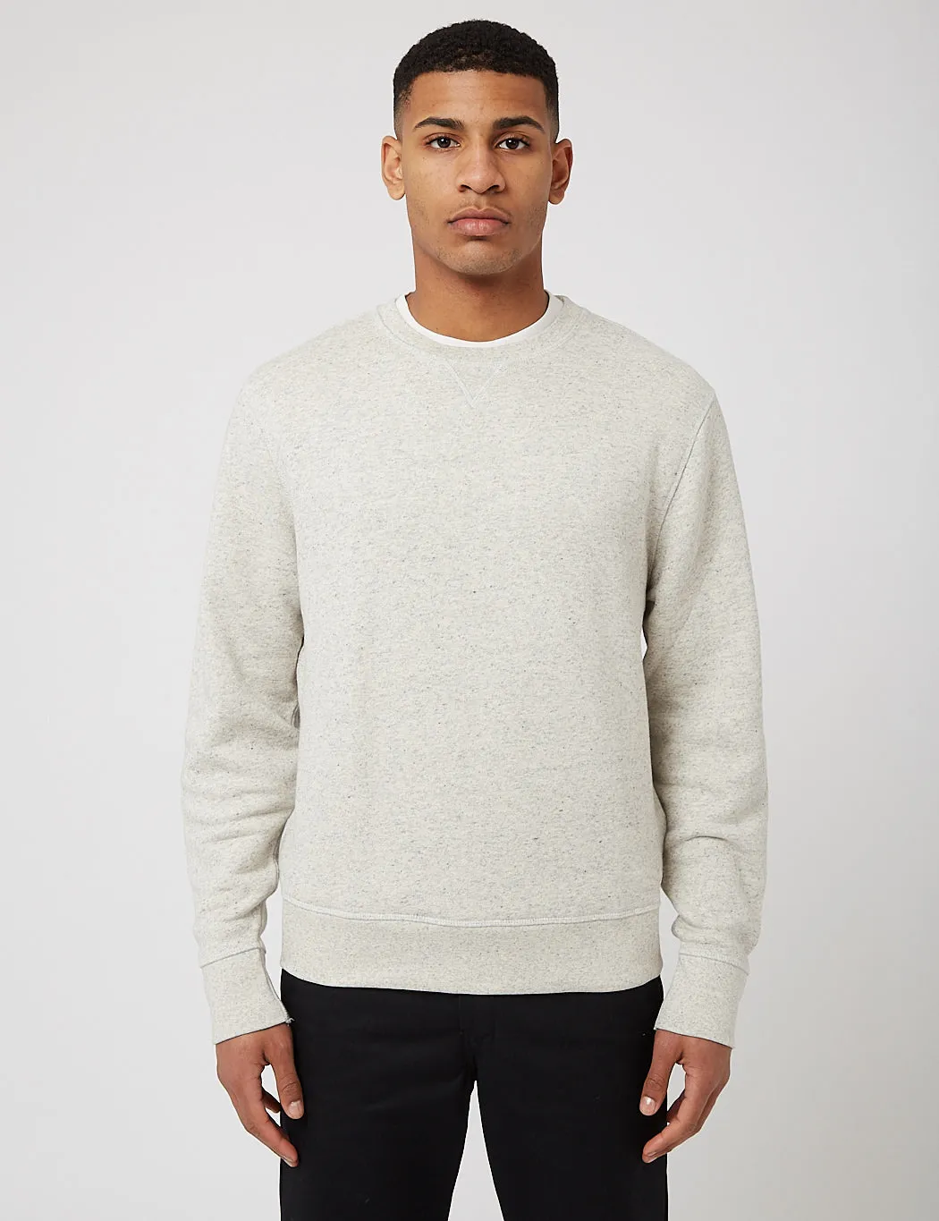 Levis Made & Crafted Relaxed Crewneck Sweat - Grey Heather sold by Article London