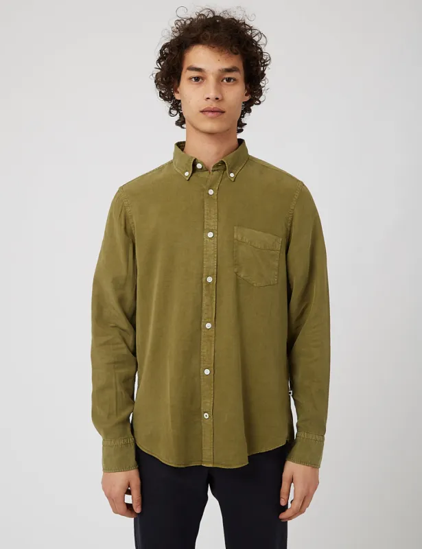 NN07 Manza Slim 5969 Shirt - Leaf Green sold by Article London