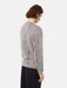 Beams Plus Mohair 9G Cardigan (Jacquard Check) - Grey sold by Article London