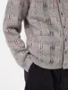 Beams Plus Mohair 9G Cardigan (Jacquard Check) - Grey sold by Article London