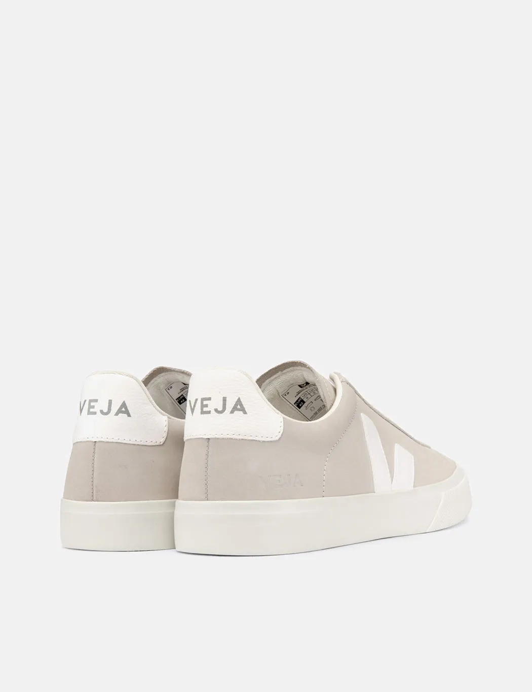 Women's Veja Campo Trainers (Nubuck) - Natural White sold by Article London product image thumbnail 3