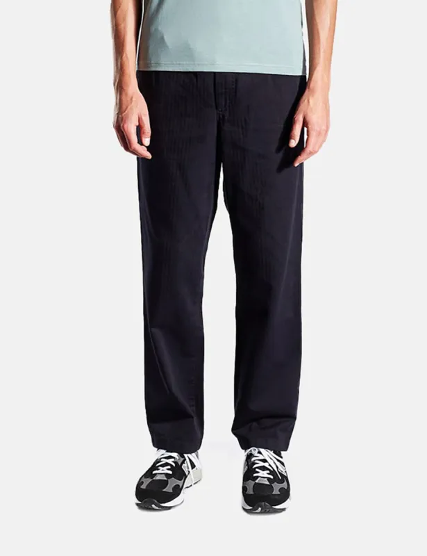 Norse Projects Evald Herringbone Trousers (Relaxed) - Dark Navy sold by Article London