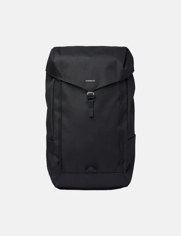 Sandqvist Walter Backpack (Recycled Poly) - Black sold by Article London
