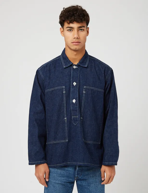 orSlow US Army PW Pullover Shirt Jacket - One Wash sold by Article London