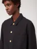 Bhode Chore Jacket (Wood Buttons) - Black sold by Article London