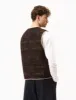 Universal Works Zip Gilet (Marble Fleece) - Brown sold by Article London