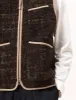 Universal Works Zip Gilet (Marble Fleece) - Brown sold by Article London