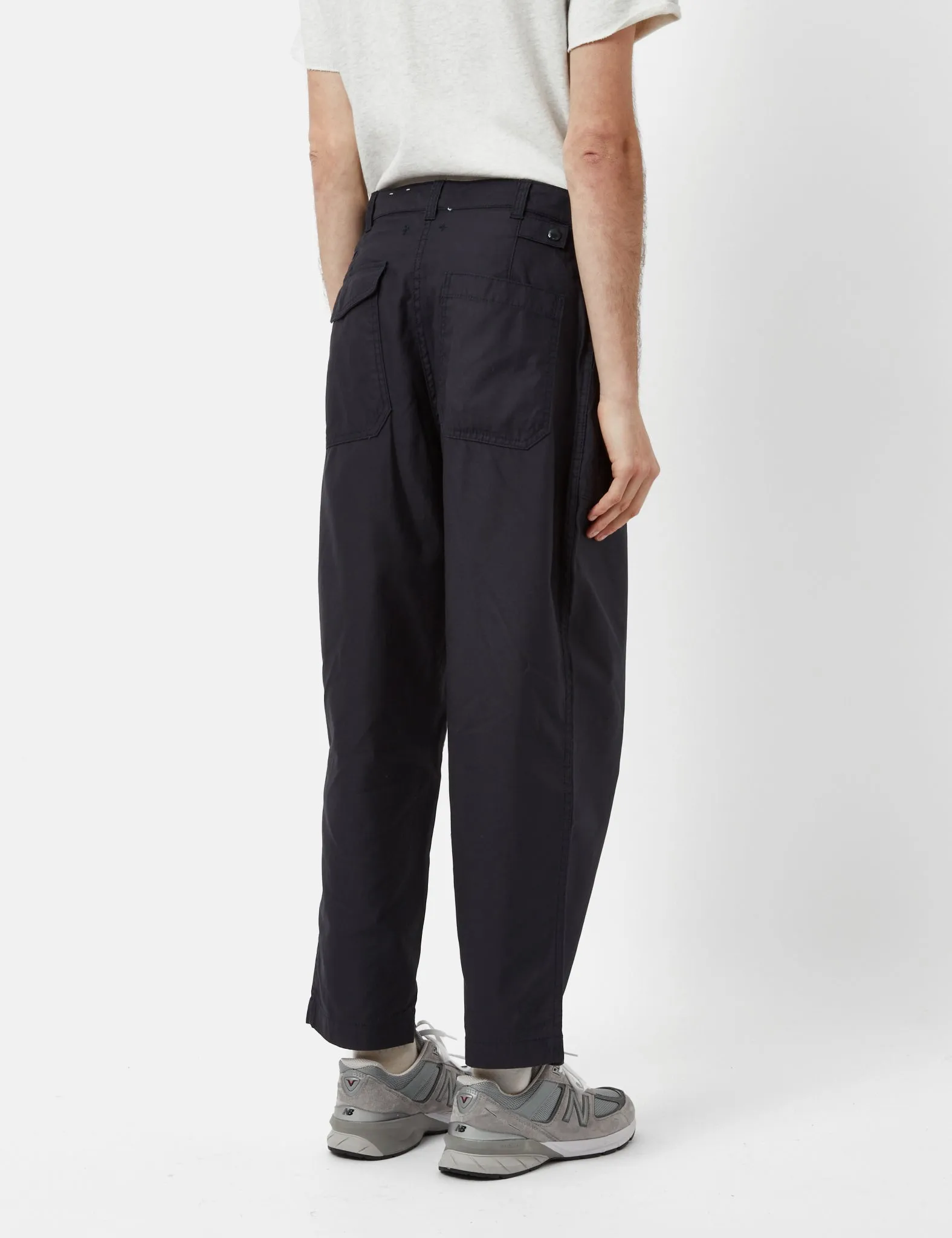 Beams Plus Fatgue Pant (Cotton Satin) - Navy Blue sold by Article London product image thumbnail 4