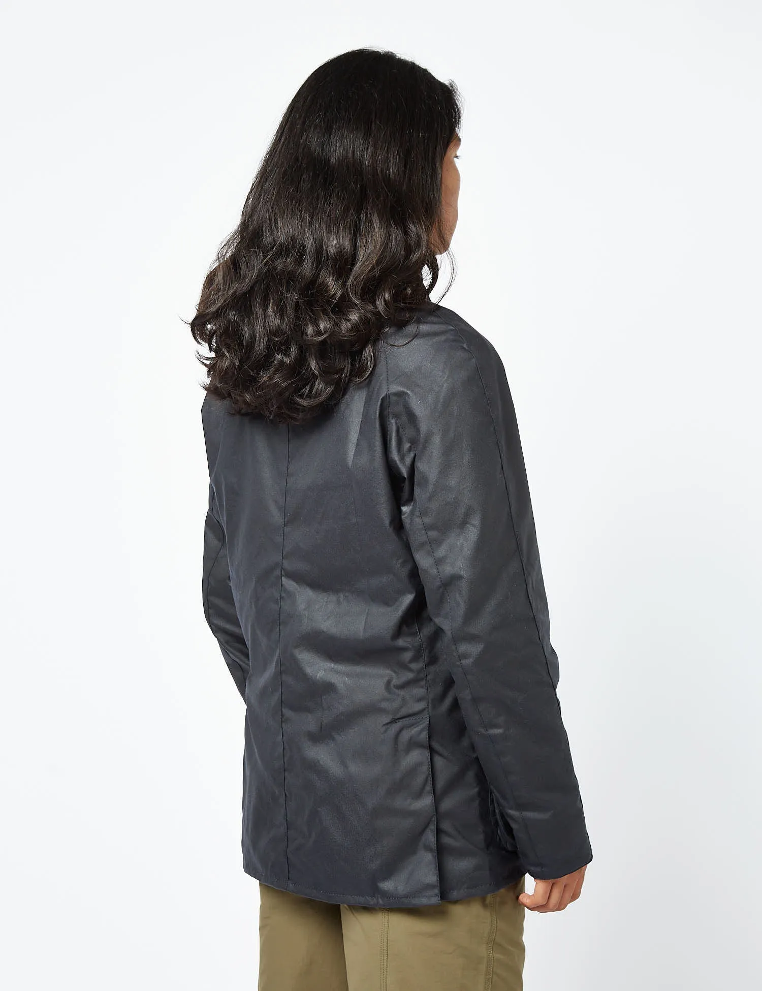 Barbour Ashby Wax Jacket - Navy Blue sold by Article London product image thumbnail 4