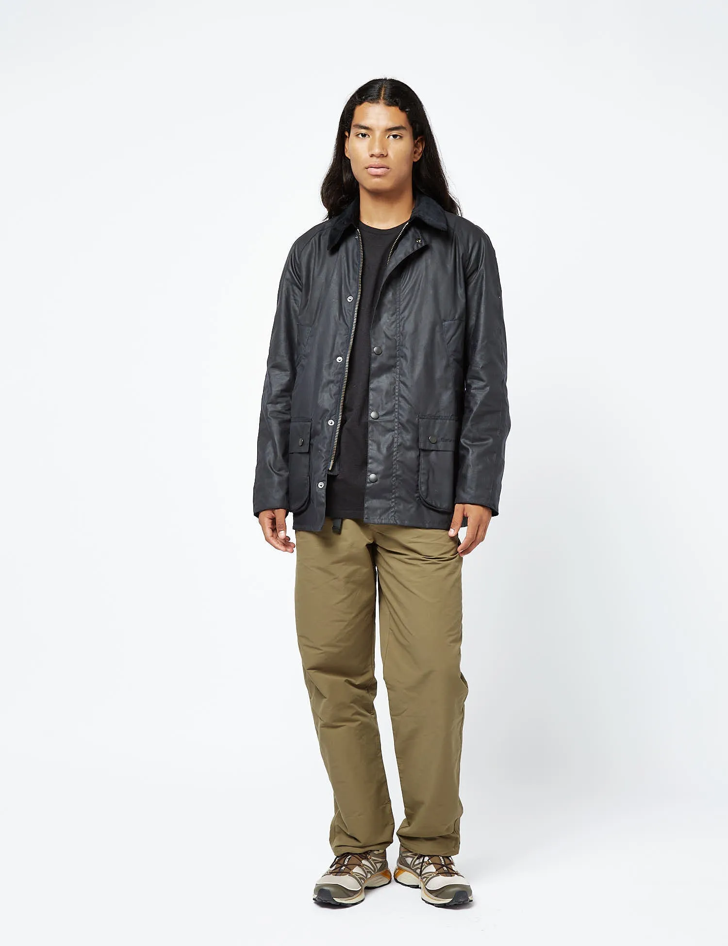 Barbour Ashby Wax Jacket - Navy Blue sold by Article London product image thumbnail 3