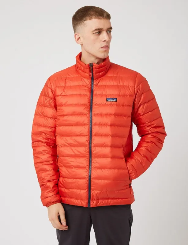 Patagonia Down Sweater Insulated Jacket - Hot Ember Red sold by Article London