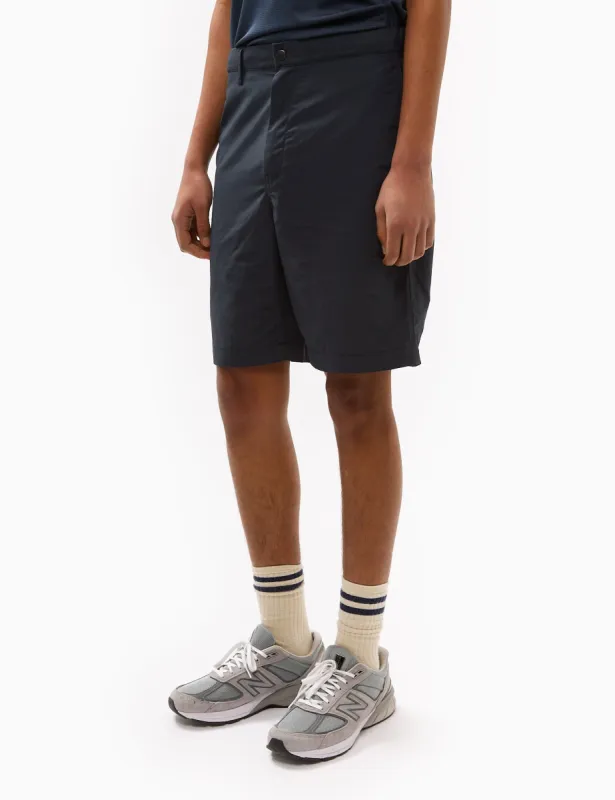 Snow Peak Light Mountain Cloth Shorts - Midnight Blue sold by Article London