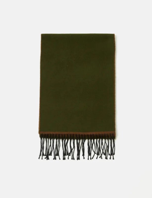 Universal Works Scarf - Olive Green/Brown sold by Article London