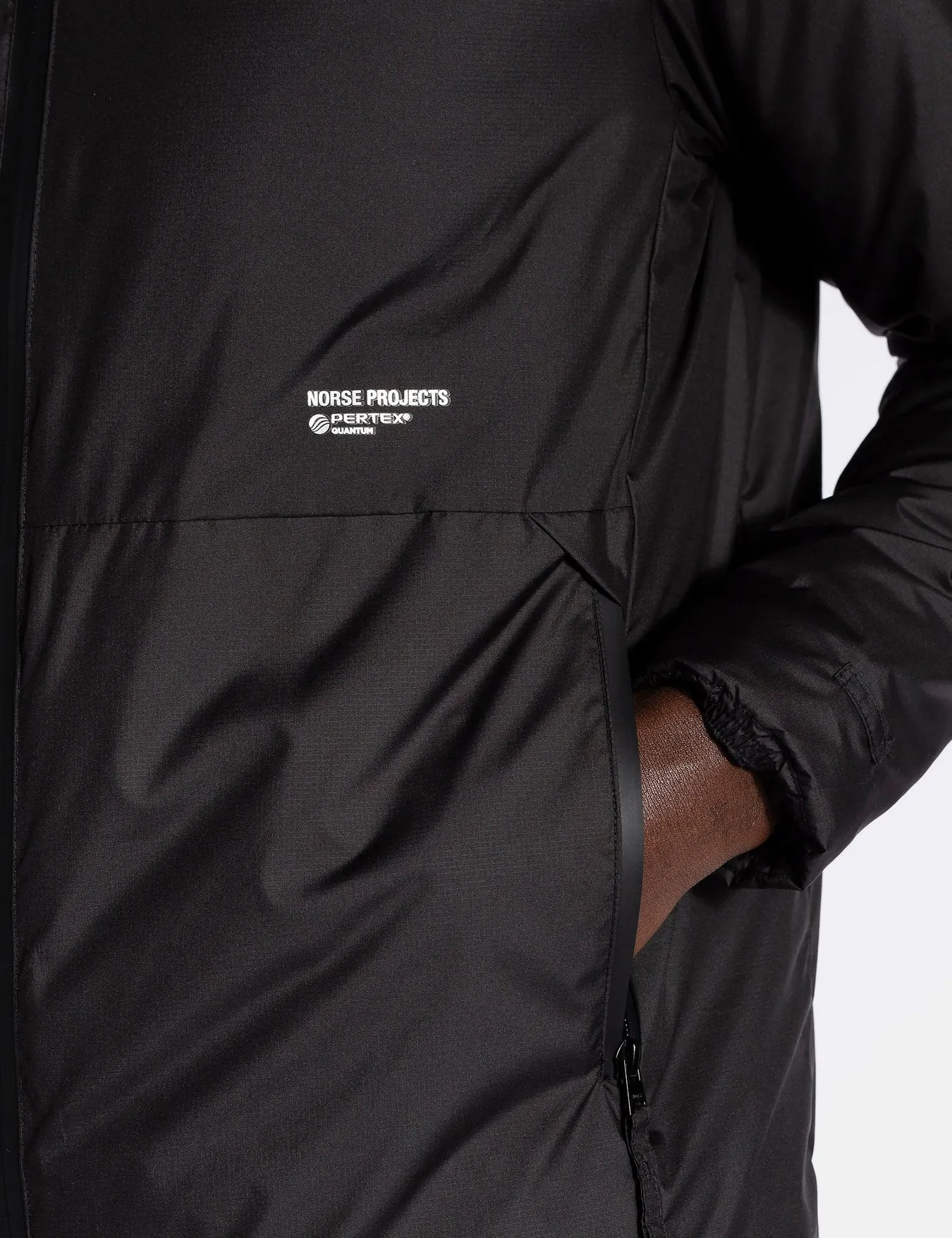 Norse Projects Alta Light Pertex Coat - Black sold by Article London product image thumbnail 2