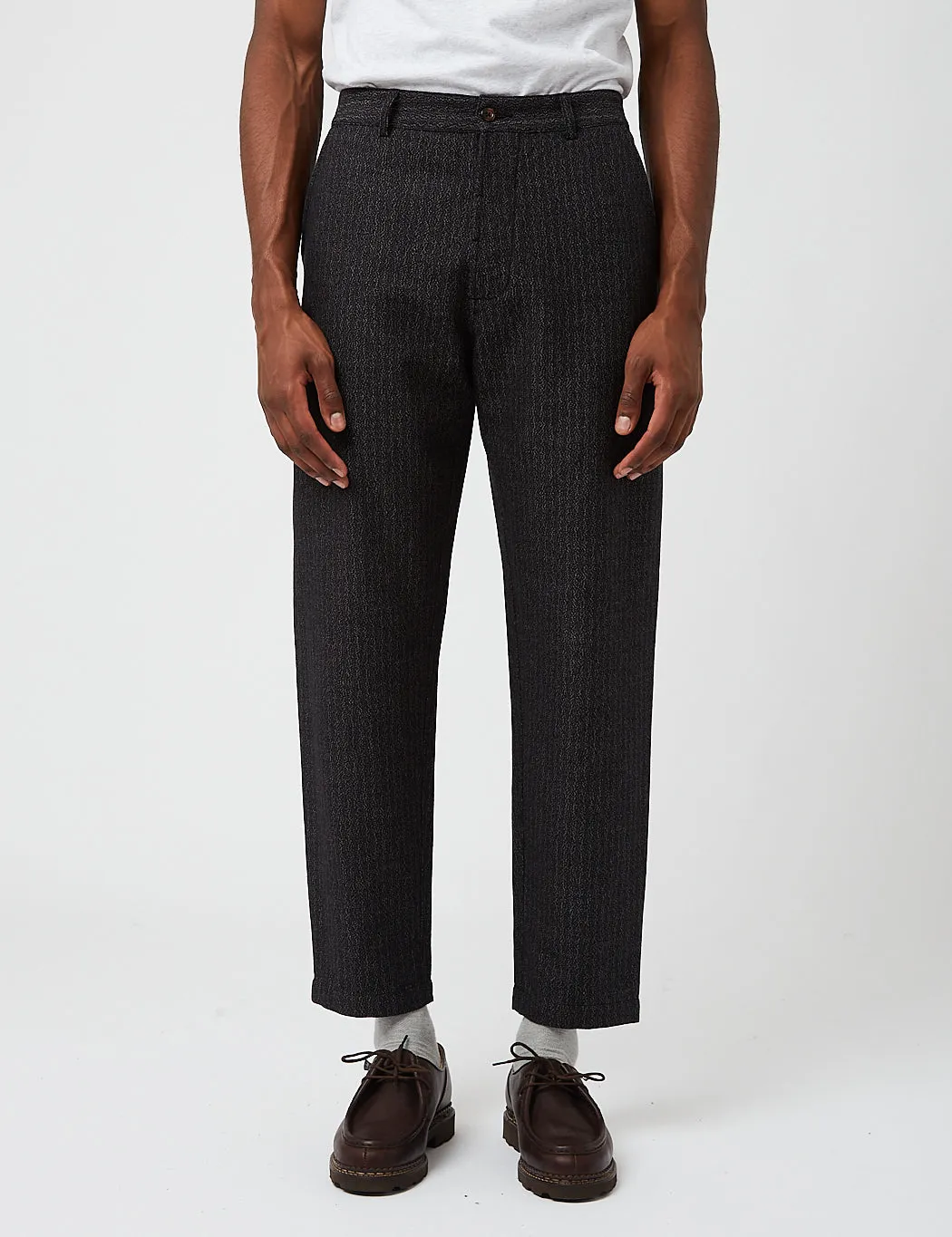 Universal Works Military Chino (Kharma Cotton) - Black sold by Article London product image thumbnail 3